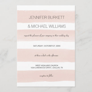 Modern Blush Stripes Kaart