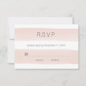 Modern Blush Stripes RSVP (Voorkant)