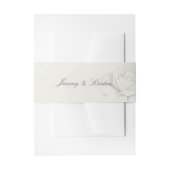 Modern Blushing Rose Wedding Invitation Belly Band Uitnodigingen Wikkel (Voorkant Voorbeeld)