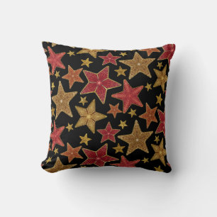 Modern Boerderij Waterverf Art Christmas Star Patt Kussen