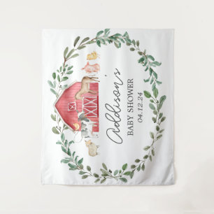 Modern Boerderij Welkom boerderij Welkomstwoord Po Wandkleed