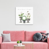 MODERN BOERHOUSE WHITE GARDEN CANVAS AFDRUK (Insitu (Woonkamer))