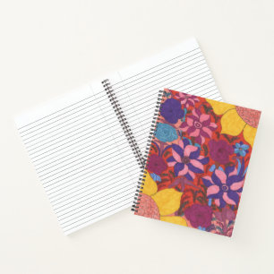 Modern Boheems BloemenNotitieboekje Notitieboek