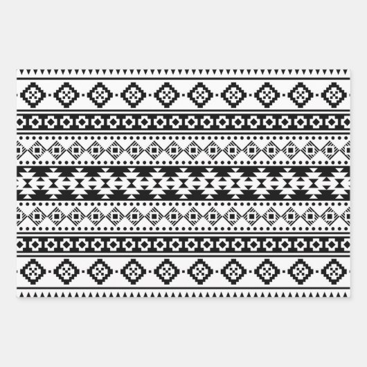Modern Bohemian Aztec Motif Inpakpapier Vel (Voorkant)
