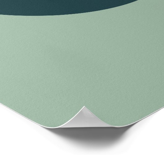 Modern Boho Abstract Botanische Bloem Poster (Hoek)