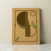 Modern Boho Abstract Wall Art - 3D Textured Canvas Afdruk