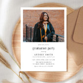 Modern Boho Arch 2 Photos Graduation Kaart