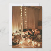 Modern Boho Arch Foto Sage Green Simple Wedding Save The Date (Achterkant)