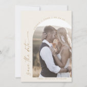 Modern Boho Arch | Foto van Cream Save The Date (Voorkant)