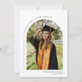 Modern Boho Arch Photo Afstuderen Aankondiging (Voorkant)