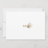 Modern Boho Arched Photo Wedding Save the Date (Achterkant)