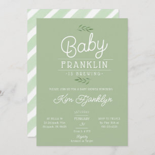 Modern Boho Baby is Baby shower aan het brouwen Kaart