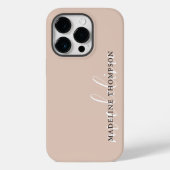 Modern Boho Beige kalligrafiescript Case-Mate iPhone Case (Achterkant)