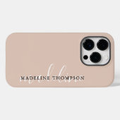 Modern Boho Beige kalligrafiescript Case-Mate iPhone Case (Achterkant (horizontaal))