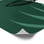 Modern boho botanical abstract geometric shapes Poster (Hoek)