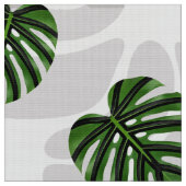 Modern Boho Botanical Leaves Pattern Stof (Close Up)