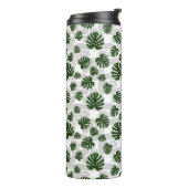 Modern Boho Botanical Leaves Pattern Thermosbeker (Gedraaid links)