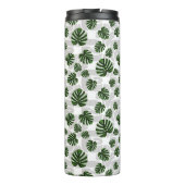 Modern Boho Botanical Leaves Pattern Thermosbeker (Achterkant)