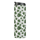 Modern Boho Botanical Leaves Pattern Thermosbeker (Geroteerd rechts)