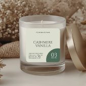 Modern boho candle label sticker