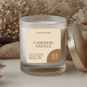 Modern boho candle label sticker