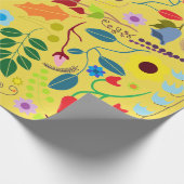 Modern Boho Chic Floral Moederdag Cadeaupapier (Hoek)