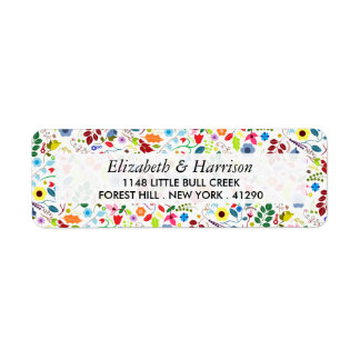 Modern Boho Chic Floral Wedding Etiket