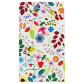 Modern Boho Chic Floral Wedding Favor Klein Cadeauzakje (Achterkant)