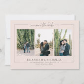 Modern Boho Desert | 3 Foto slaat de datum op Save The Date (Voorkant)