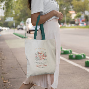 Modern Boho Desert Bridesmaid Favor Canvas tas