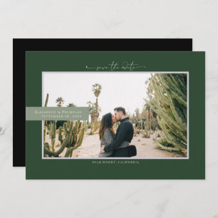 Modern Boho Desert De foto bewaart de Datum Save The Date