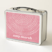 Modern Boho Dot Pattern met sprongscriptnaam (Achterkant)