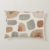 Modern Boho Earth Tones Abstract ID1273 Accent Kussen (Achterkant)