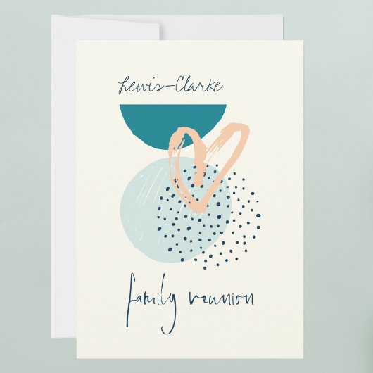 Modern Boho Family Reunion Kaart
