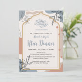Modern Boho Floral Iftar Dinner Ramadan Invitation (Debout devant)