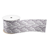 Modern Boho Floral Pattern Plum White Lint (Spoel)