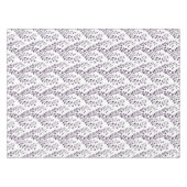 Modern Boho Floral Pattern Plum White Tafelkleed (Voorkant (Horizontaal))