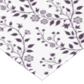 Modern Boho Floral Pattern Plum White Tafelkleed (Gekanteld)