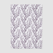 Modern Boho Floral Pattern Plum White Tissuepapier (Voorkant)