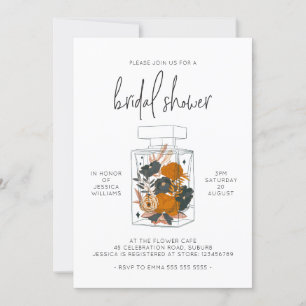 Modern Boho Floral Perfume Brunch Vrijgezellenfees Kaart