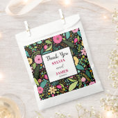 Modern Boho Floral Wedding Bedankzakje (Geknipt)