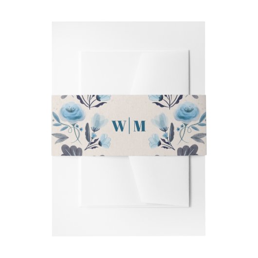 Modern Boho Folk Wedding Invitation Bel Uitnodigingen Wikkel (Voorkant Voorbeeld)