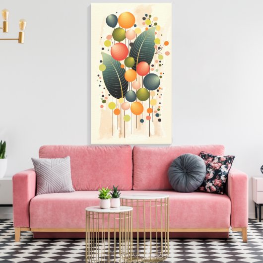 Modern Boho & geometrisch Canvas Afdruk (Insitu (Woonkamer))