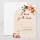 Modern Boho Herfst Pompoen Advies voor de bruid sp Kaart (Voorkant / Achterkant)