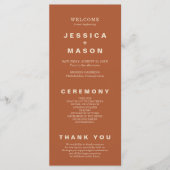 Modern Boho Jewel Earth Tone Program Flyer Programma (Voorkant)