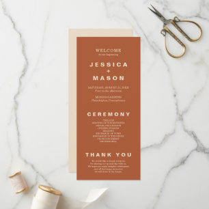 Modern Boho Jewel Earth Tone Program Flyer Programma