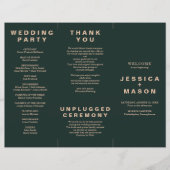 Modern Boho Jewel Earth Tone Trivouvoe Program Fly Flyer (Voorkant)