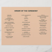 Modern Boho Jewel Earth Tone Trivouvoe Program Fly Flyer (Achterkant)