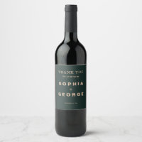 Modern Boho Jewel Earth Tone Weddenschap Wine Favo