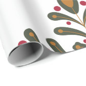 Modern Boho kerst inpakpapier (Rol Hoek)